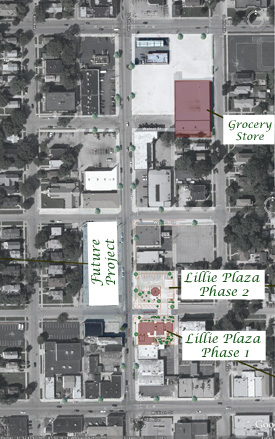 Satellite Map of Lillie Plaza